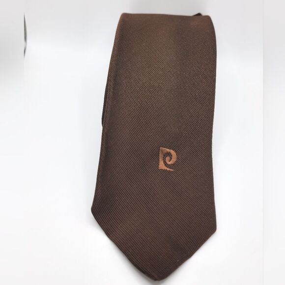 Pierre Cardin Vintage Brown Tie - Picture 1 of 3